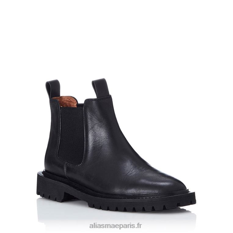 Cuir noir chasseur Alias Mae RRXNT196