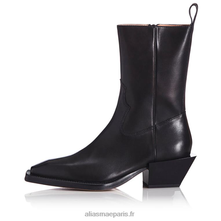 Cuir noir penny Alias Mae RRXNT223
