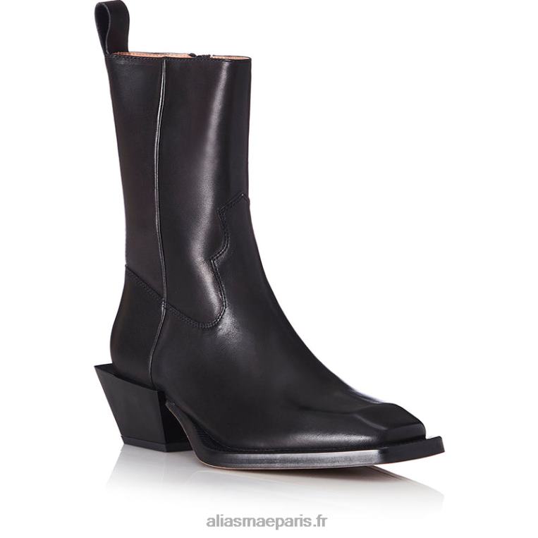 Cuir noir penny Alias Mae RRXNT223