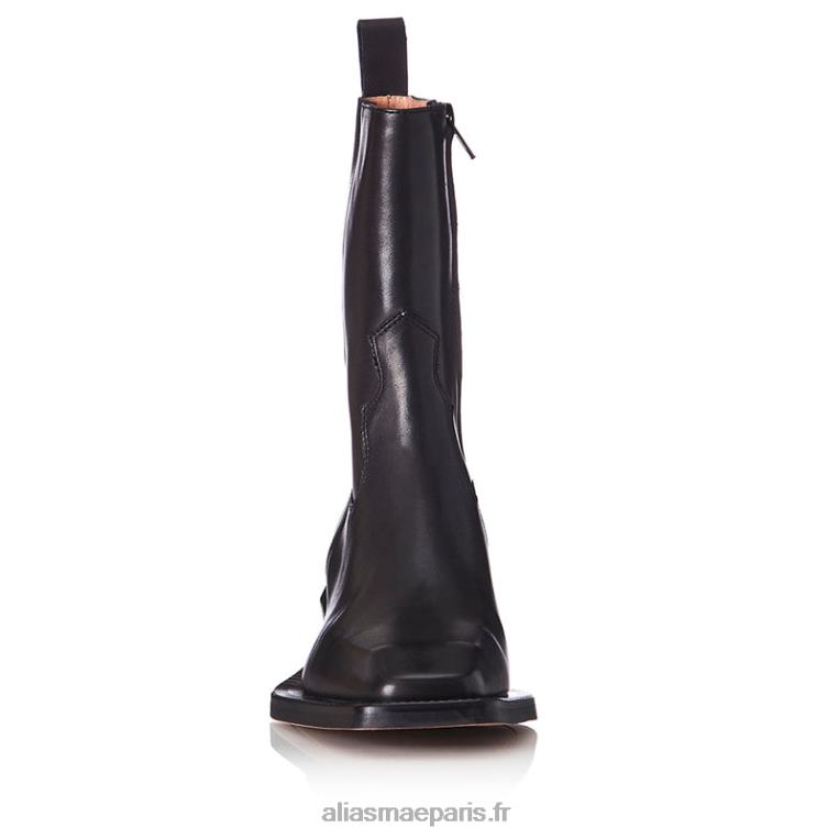 Cuir noir penny Alias Mae RRXNT223