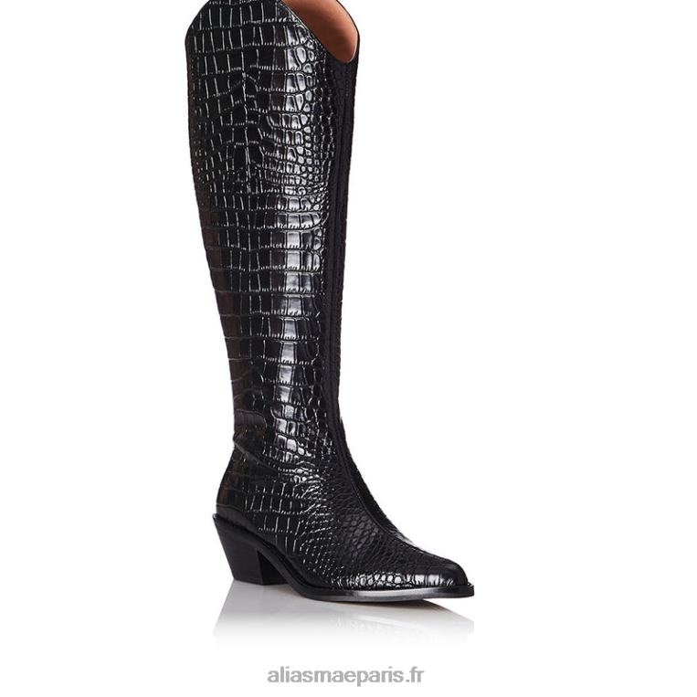 croco noir lou Alias Mae RRXNT228