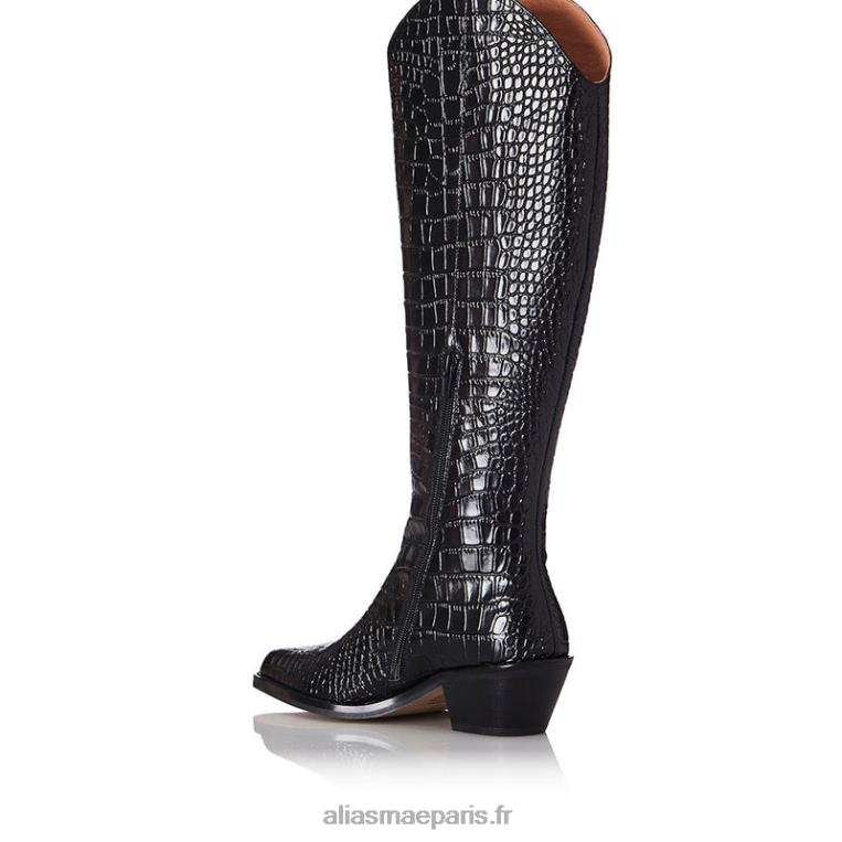croco noir lou Alias Mae RRXNT228