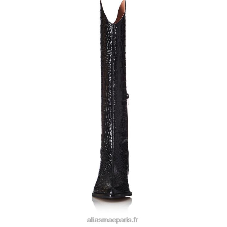 croco noir lou Alias Mae RRXNT228
