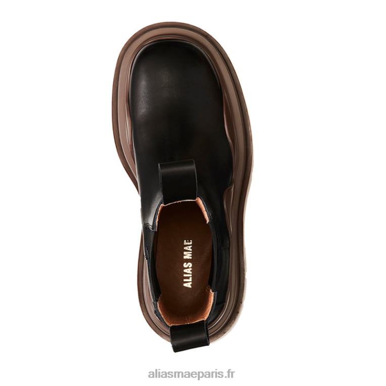 cuir noir/café lutin Alias Mae RRXNT213