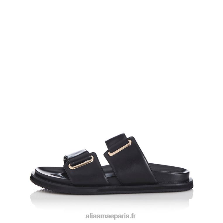 Cuir noir rythme Alias Mae RRXNT145