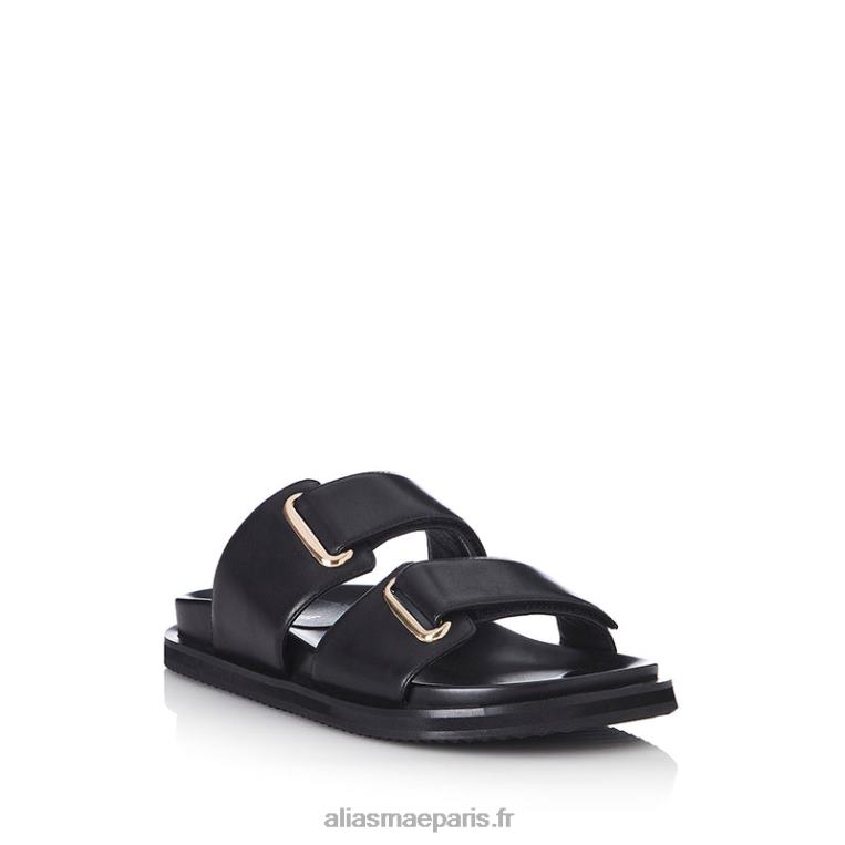 Cuir noir rythme Alias Mae RRXNT145