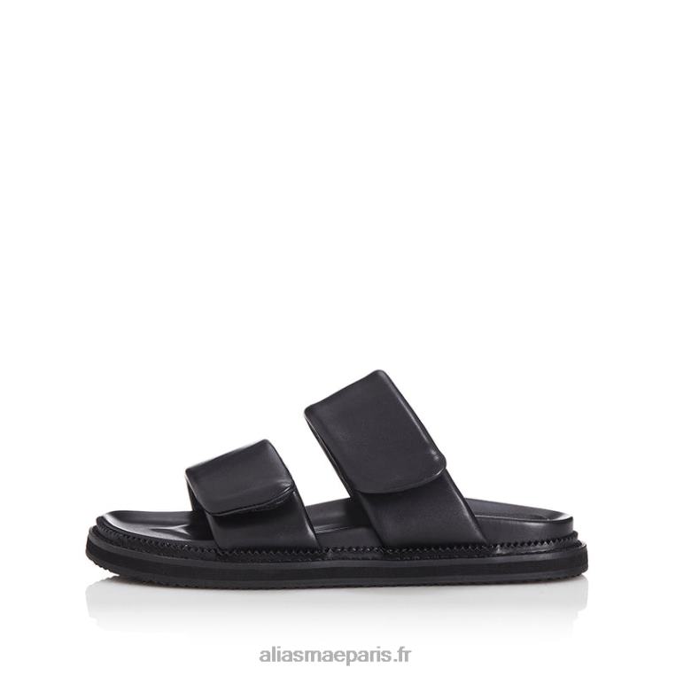 Cuir noir salon Alias Mae RRXNT147