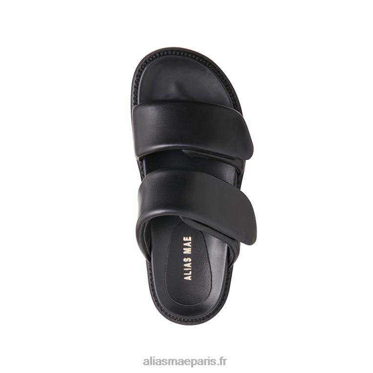 Cuir noir salon Alias Mae RRXNT147