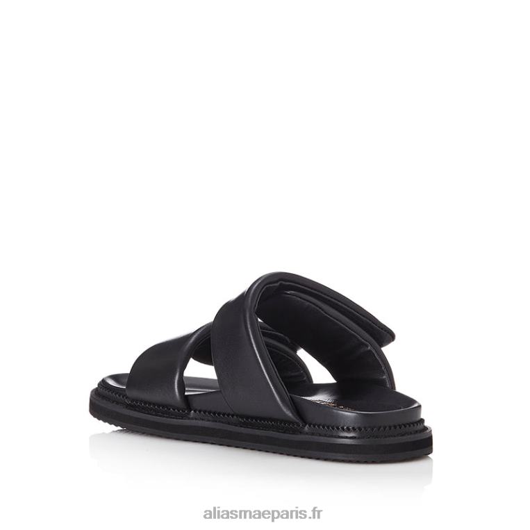Cuir noir salon Alias Mae RRXNT147