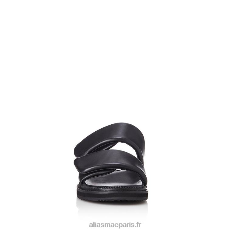Cuir noir salon Alias Mae RRXNT147