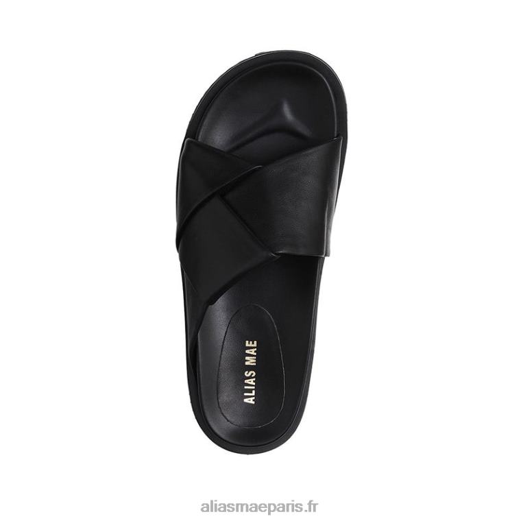 Cuir noir solaire Alias Mae RRXNT165