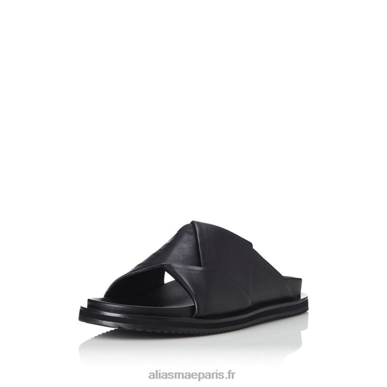 Cuir noir solaire Alias Mae RRXNT165