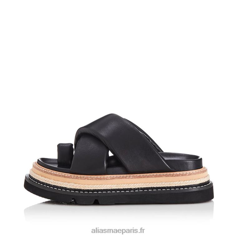 Cuir noir venga Alias Mae RRXNT150