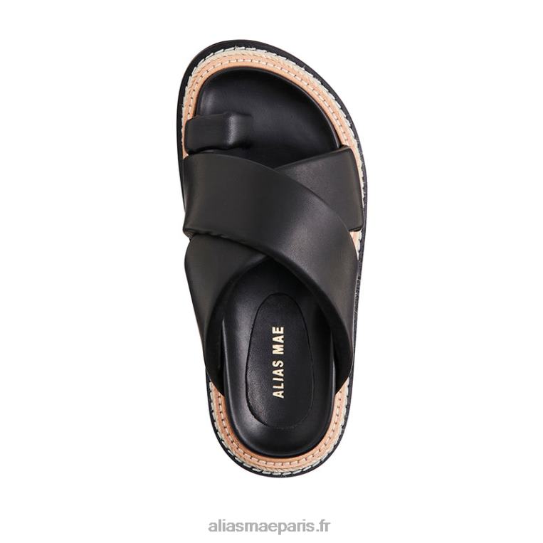 Cuir noir venga Alias Mae RRXNT150