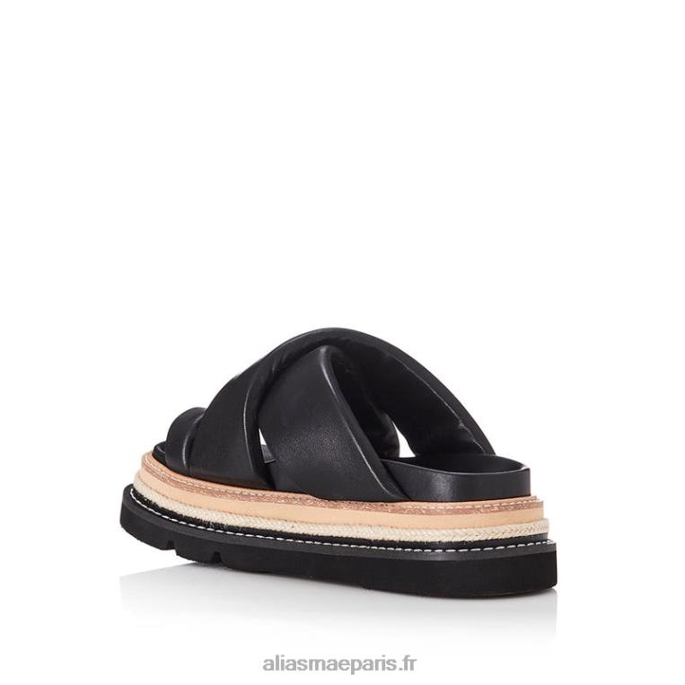 Cuir noir venga Alias Mae RRXNT150