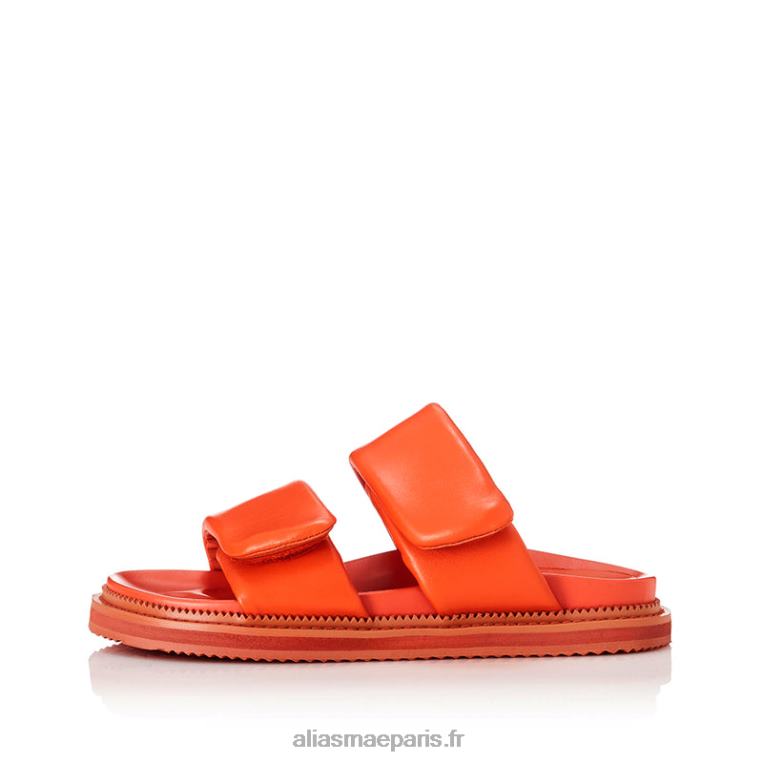 cuir orange salon Alias Mae RRXNT146