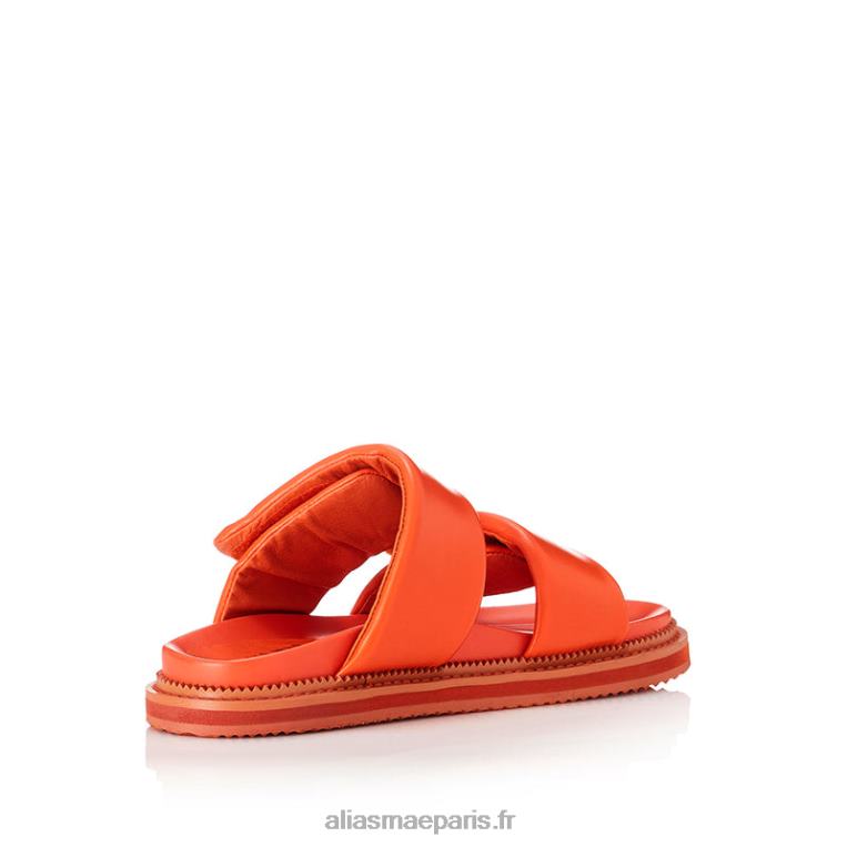 cuir orange salon Alias Mae RRXNT146