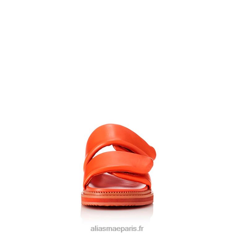 cuir orange salon Alias Mae RRXNT146