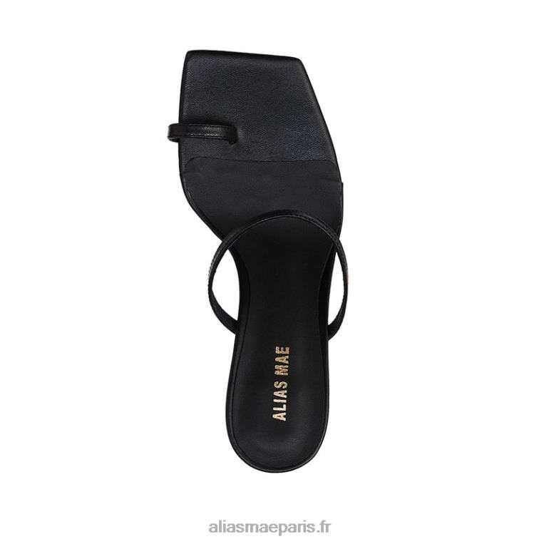 Cuir noir boulanger Alias Mae RRXNT115