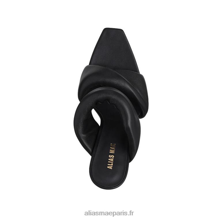 Cuir noir issy Alias Mae RRXNT132