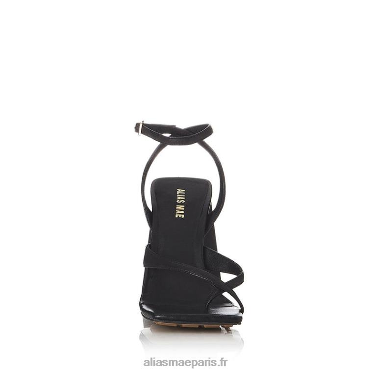 Cuir noir rivière Alias Mae RRXNT83