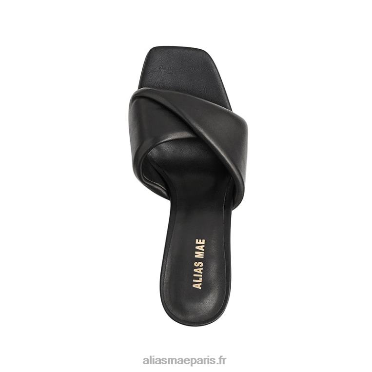 Cuir noir vivre Alias Mae RRXNT123
