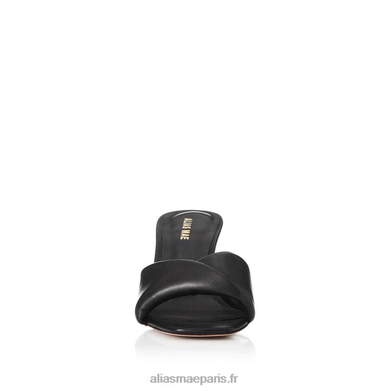 Cuir noir vivre Alias Mae RRXNT123