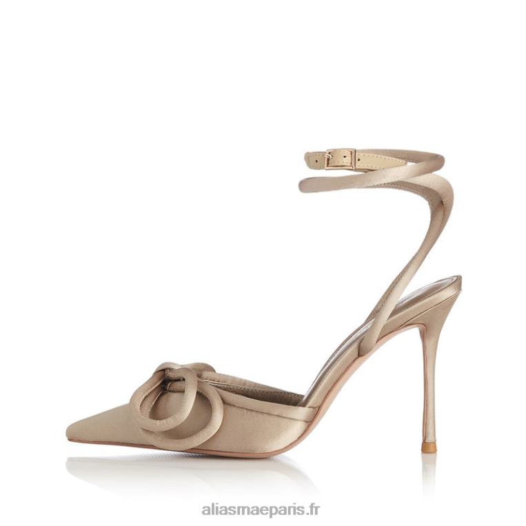 champagne satiné noeud papillon Alias Mae RRXNT67