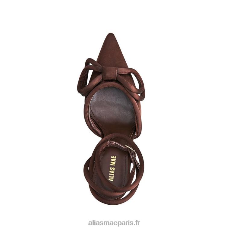 chocolat satiné noeud papillon Alias Mae RRXNT68