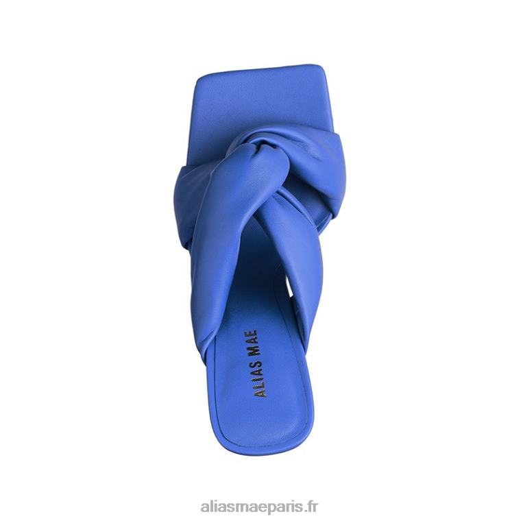 cuir bleu vif cendre Alias Mae RRXNT120