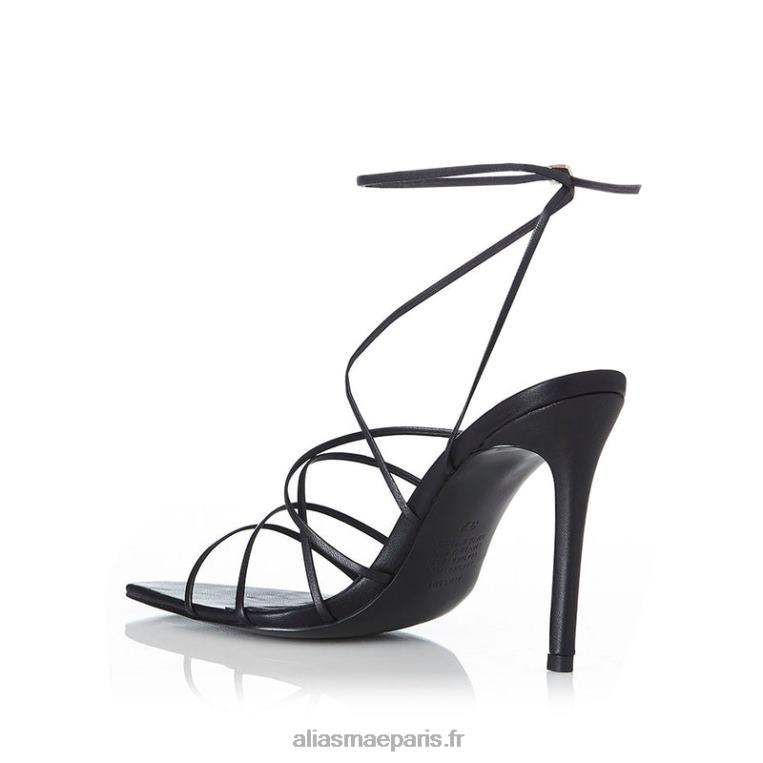 cuir de chevreau noir Isabelle Alias Mae RRXNT134