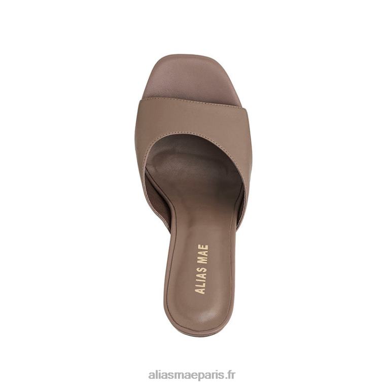 cuir taupe Delphes Alias Mae RRXNT29