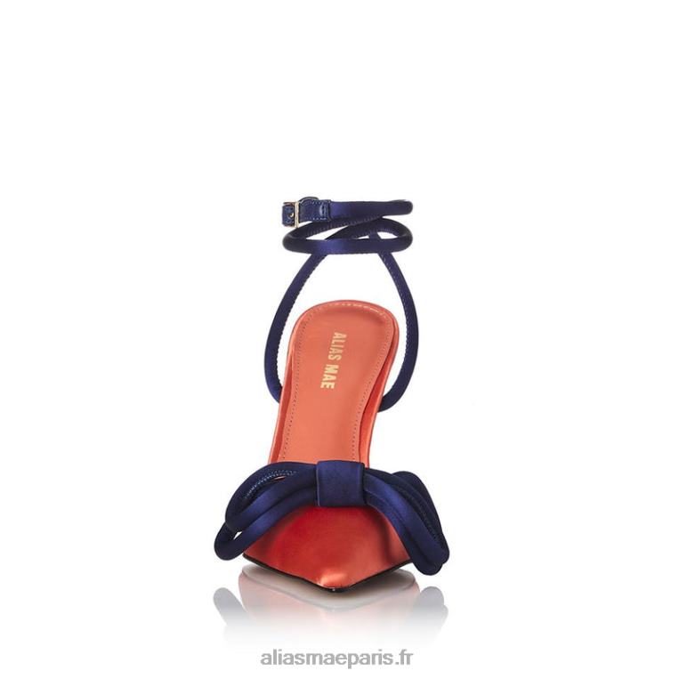 satin orange noeud papillon Alias Mae RRXNT70